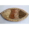 Designer mirror and red pearl diwali special tray